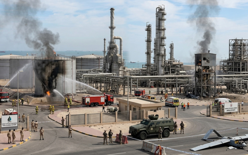 Escalation in the Gulf: Drone Strikes Target Energy Infrastructure in Kuwait and Bahrain